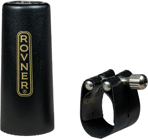 Rovner Ligature & Plastic Cap for Tenor Slim Saxophone - Dark Ligature for Metal Mouthpiece (2M) in Saudi Arabia