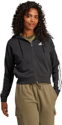 adidas Women's Essentials 3-Stripes French Terry Full-Zip in Saudi Arabia