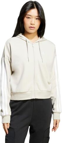 adidas Women's Essentials 3-Stripes French Terry Full-Zip in Saudi Arabia