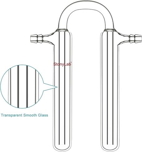 stonylab u glass gas blbler ، reverse flow il propbler bublber adapter with اثنين in Saudi Arabia