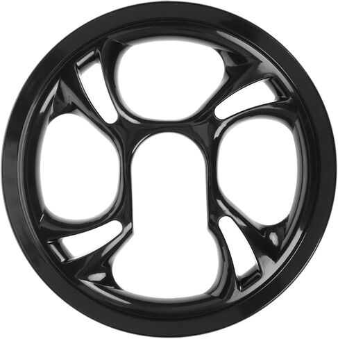 واقي حراسة سلسلة الدراجات ، 48T 4 ثقوب غطاء واقي من دراجات البلاستيك ، غطاء واقعي للدراجات ، غطاء حماية للدراجة السوداء بمسلسل مع 4 مسامير للدراجات الجبلية ، والدراجات على الطرق in Kuwait