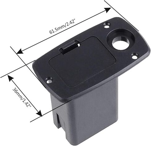 BLACK ACTION BASS GUITAR PACEUP ، صندوق حافظة بطارية 9 فولت ، مقصورة بطارية للغيتار الكهربائي ، باس غيتار أجزاء الملحقات in Kuwait