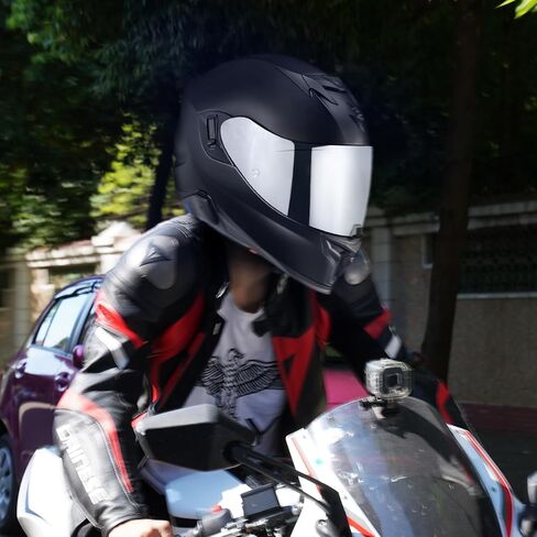 VCOROS T520 خوذة درع الحافة لـ ST1400/R1 - T520 Full Face Shield Helment Helmet Aggoors for T520 ST1400 R1 (Chrome Red) in Saudi Arabia