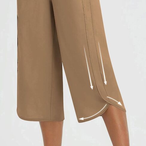sopessa womens capris لصيف الصيف عالية الخصر صالة الساق الساق in Kuwait