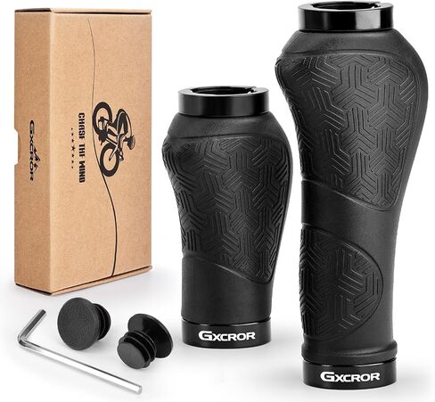 GXCROR PREMIUM ERGONIMIC NON-SLIP BIKE GRIPS Handlebar-Mountain Mountain/MTB DUALTHER MTB ، الراحة العالمية 130 مم في جميع الأحوال الجوية (ضمان لمدة عامين) in Kuwait
