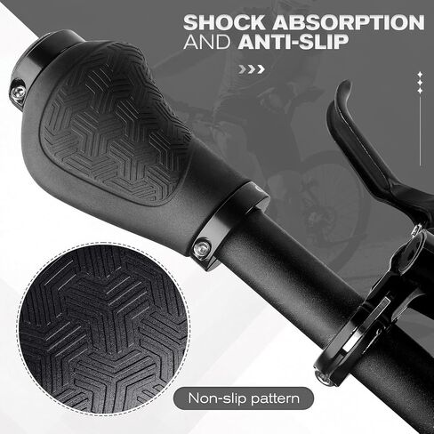 GXCROR PREMIUM ERGONIMIC NON-SLIP BIKE GRIPS Handlebar-Mountain Mountain/MTB DUALTHER MTB ، الراحة العالمية 130 مم في جميع الأحوال الجوية (ضمان لمدة عامين) in Kuwait