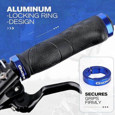 GXCROR PREMIUM ERGONIMIC NON-SLIP BIKE GRIPS Handlebar-Mountain Mountain/MTB DUALTHER MTB ، الراحة العالمية 130 مم في جميع الأحوال الجوية (ضمان لمدة عامين) in Kuwait