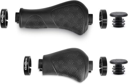 GXCROR PREMIUM ERGONIMIC NON-SLIP BIKE GRIPS Handlebar-Mountain Mountain/MTB DUALTHER MTB ، الراحة العالمية 130 مم في جميع الأحوال الجوية (ضمان لمدة عامين) in Kuwait