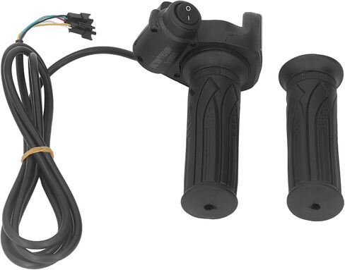 Twist Throttle, Throttle Grip with LED Display, 1 Pair Electric Bike Throttle Grip Rubber Twist Throttle Grips with LED Battery Display for Electric Bicycle Scooter in Saudi Arabia
