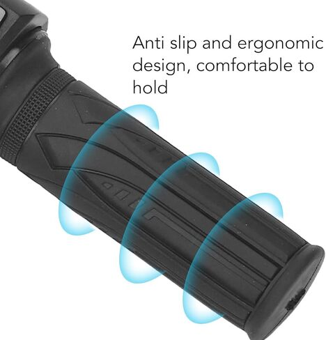 Twist Throttle, Throttle Grip with LED Display, 1 Pair Electric Bike Throttle Grip Rubber Twist Throttle Grips with LED Battery Display for Electric Bicycle Scooter in Saudi Arabia