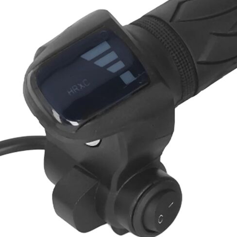 Twist Throttle, Throttle Grip with LED Display, 1 Pair Electric Bike Throttle Grip Rubber Twist Throttle Grips with LED Battery Display for Electric Bicycle Scooter in Saudi Arabia