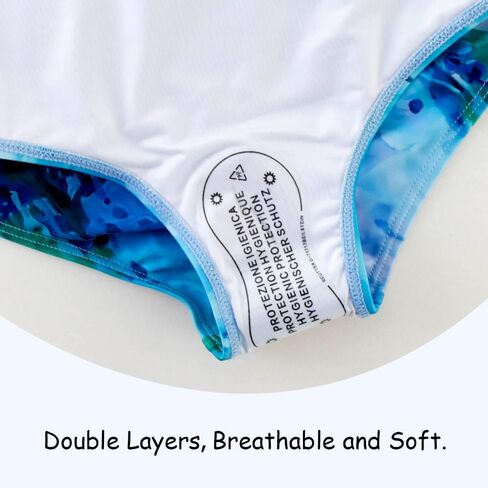 Belovance Girls Swimsuit One Piece Swimwear Adjustable Straps Back Cutout Athletic Sport Kids Tween Bathing Suit 5-14 Years in Kuwait