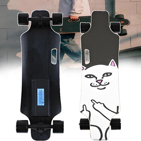 350w Electric Cruiser Skate Boards, 15% Hill Climb & 15km/9.4 Mi Range | Shock-Absorbing 7-Ply Maple Deck +7.4cm Wheels in Saudi Arabia