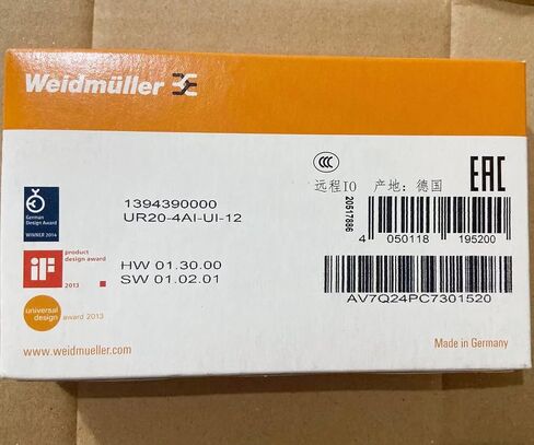 1394390000 丨 1pc 100 ٪ وحدة I/O وحدة التحكم عن بُعد UR20-4AI-UI-12 PLC in Saudi Arabia