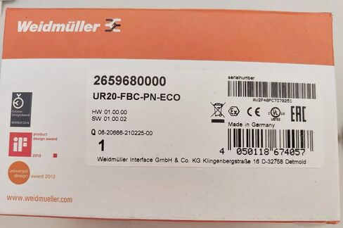 UR20-FBC-PN-ECO丨1pc 100% New Weidmuller UR20-FBC-PN-ECO 2659680000 I/O PLC Module in Saudi Arabia