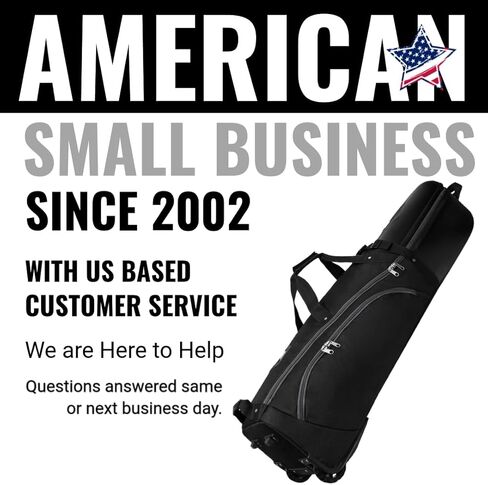 Caddydaddy Enforcer Golf Travel Bag حماية قمة صعبة ، تغطية بديلة كاملة لمدة عام ، نايلون سميك متين ، عجلات وسحابات XL القابلة للقفل. قضية نقل الأندية على شركات الطيران in Kuwait