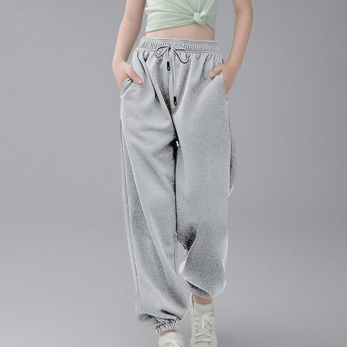 Girls Sweatpants Fall Fashion Back to School Clothes Youth Cute Preppy Baggy High Waisted Cinch Bottom Jogger Pants in Saudi Arabia