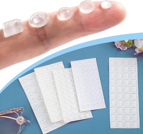 222pcs نتوءات نتوء لضعف ملصقات وأشكال ملموسة ذات أحجام ومختلطة ، ونقاط اللمسة ذاتية اللمسات للمسمة العمياء المنخفضة- واضحة- واضحة in Kuwait