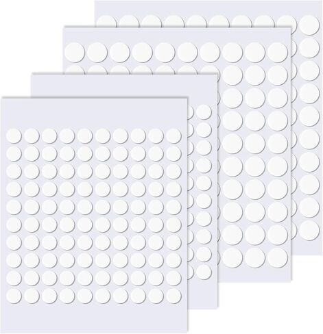 400pcs شريط مزدوج من جانب الحرف 6 مم/10 مم نقطات لاصقة صافية مستديرة دوائر نقطات مقاومة للماء ملصقات نقطة لزجة قابلة للإزالة لمكتب الديكور مهرجان DIY in Kuwait
