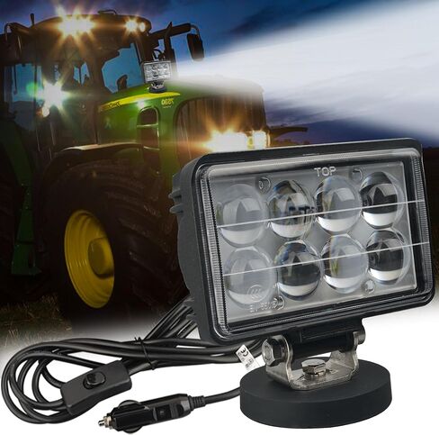 شريط مصباح LED المغناطيسي ، بقعة مصباح LED 24 واط مع تركيب قاعدة مغناطيسية ، مسيرات مسيرات مغناطيسية قوية محمولة لـ Jeep Ofrroad Trucks Trucks Lamp Lamp Lights in Kuwait