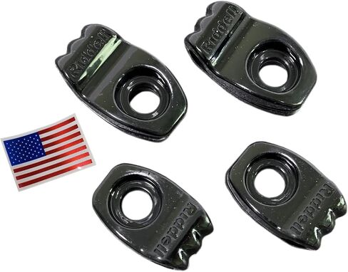 Riddell SpeedFlex Facemask Clips Full Set of 4 (2 Upper, 2 Lower) | Football Face Mask Quick Release Attachment Hardware Replacement Parts - Green Gridiron in Saudi Arabia