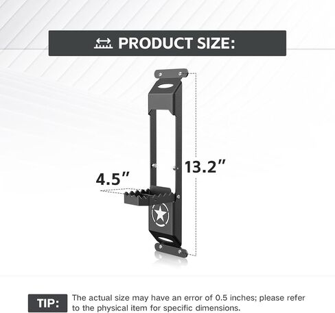 لـ JK JL JT Hinge Step Step Foot Pedal مع فتحة زجاجة متوافقة مع 2007-2024 JEEP WRANGLER JK JK JKU JLU UNLIMITED & GANDIARIAT in Kuwait