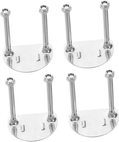 Popetpop 4pcs صفيحة قوس أسطوانة من الفولاذ المقاوم للصدأ مع امتصاص الصدمات للتزلج على أجهزة التزلج على التزلج على التزلج على الاستقرار والمرونة in Saudi Arabia