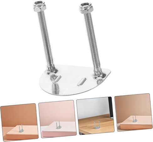 Popetpop 4pcs صفيحة قوس أسطوانة من الفولاذ المقاوم للصدأ مع امتصاص الصدمات للتزلج على أجهزة التزلج على التزلج على التزلج على الاستقرار والمرونة in Saudi Arabia