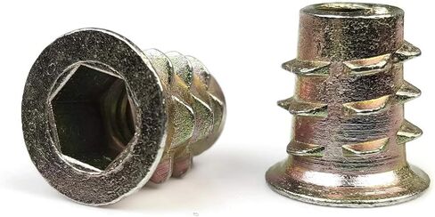 #8-32 إدراج الخيوط - شفة رأس - محرك سداسي - سبيكة الزنك #8-32 × 0.394 Qty 25 in Saudi Arabia