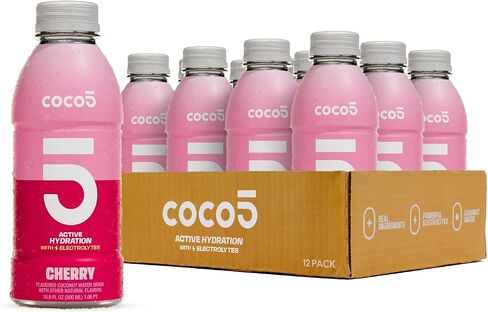 COCO5 النكهة النكهة الكرز الرياضية COCO5 | 100 ٪ طبيعي | 50 ٪ أقل السكر | لا شيء مصطنع | غير GMO | الخالية من الغلوتين | تم تطويره من قبل المدربين المحترفين للرياضيين المحترفين | 16.9 أوقية (حزمة - 12) in Saudi Arabia
