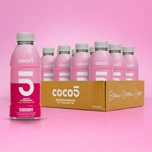 COCO5 النكهة النكهة الكرز الرياضية COCO5 | 100 ٪ طبيعي | 50 ٪ أقل السكر | لا شيء مصطنع | غير GMO | الخالية من الغلوتين | تم تطويره من قبل المدربين المحترفين للرياضيين المحترفين | 16.9 أوقية (حزمة - 12) in Saudi Arabia