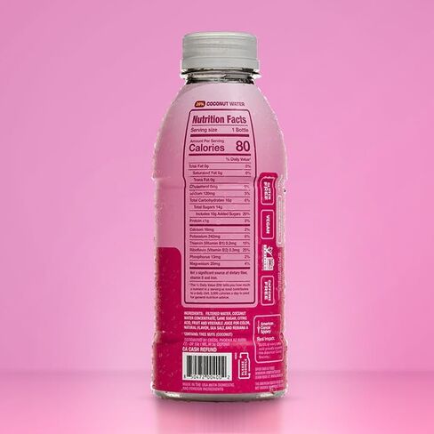 COCO5 النكهة النكهة الكرز الرياضية COCO5 | 100 ٪ طبيعي | 50 ٪ أقل السكر | لا شيء مصطنع | غير GMO | الخالية من الغلوتين | تم تطويره من قبل المدربين المحترفين للرياضيين المحترفين | 16.9 أوقية (حزمة - 12) in Saudi Arabia