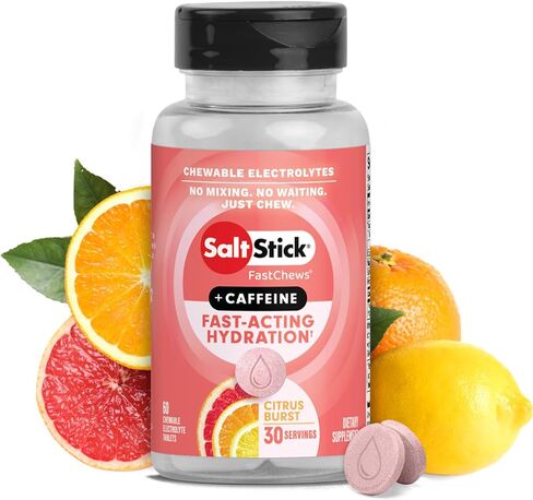Saltstick Electrolete Fastchews - 120 Lemon Lime Lime Cleptes - أقراص الملح للركض والترطيب ، مضغ المنحل بالكهرباء - 120 COUNT in Saudi Arabia