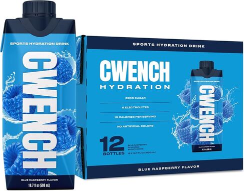 Cwench Hydration Ready To Drink Blue Raspberry 12x16.9oz in Saudi Arabia