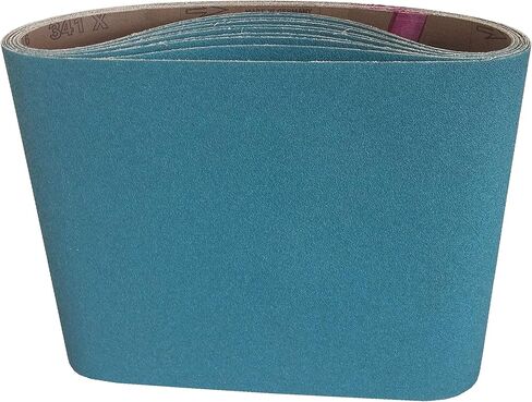 7-7/8 x 29-1/2 Inch Sanding Belts - Starcke Premium 60 Grit Blue Zirconia Cloth Belt Sanders for Woodworking, Metal, Composites & Aluminum, Autobody Sandpaper Belts, Floor Belt Sanding - 5 Pack in Saudi Arabia
