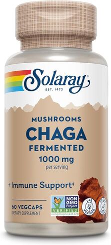 SOLARAY Fermented Cordyceps Mushroom 1000 mg - Healthy Energy Support - Fermented for Enhanced Absorption - Vegan, Non-GMO, Lab Verified - 30 Servings, 60 VegCaps in Saudi Arabia