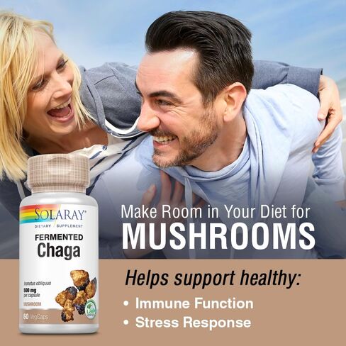 SOLARAY Fermented Cordyceps Mushroom 1000 mg - Healthy Energy Support - Fermented for Enhanced Absorption - Vegan, Non-GMO, Lab Verified - 30 Servings, 60 VegCaps in Saudi Arabia