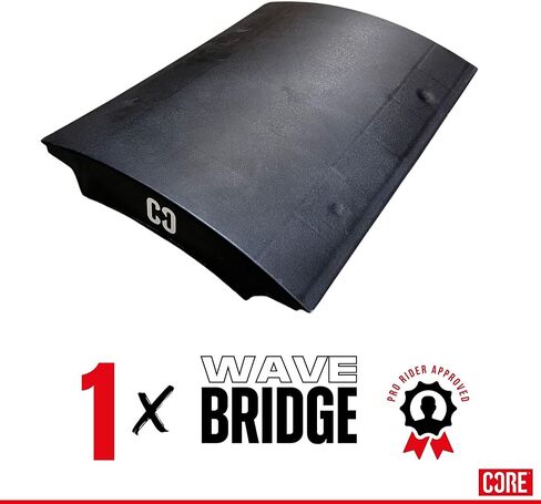 CORE Skate Ramp for Kids - Wave Bridge Scooter Skateboard Ramp for BMX Ramp RC Car, Lightweight & Portable with Rubber Feet in Saudi Arabia