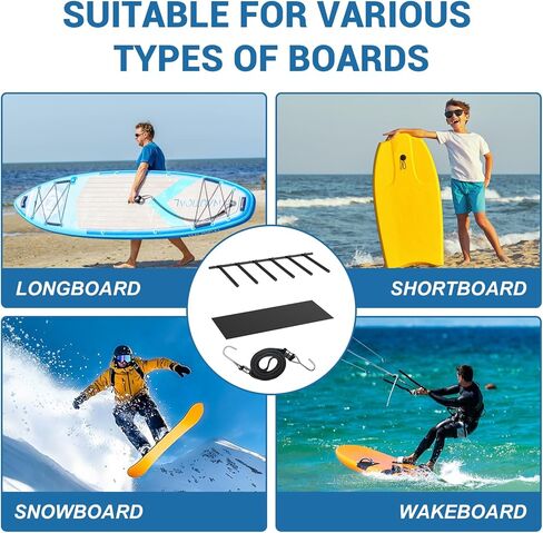 رف لوح التزلج العمودي للجدار ، جدار التزلج على الجدار مع سلك بنجي وحصيرة مطاطية ، 4/6 أذرع معدنية مرآب للتصفح جدار للركوب الأمواج ، لوحة مجداف SUP ، لوح التزلج على الجليد in Kuwait