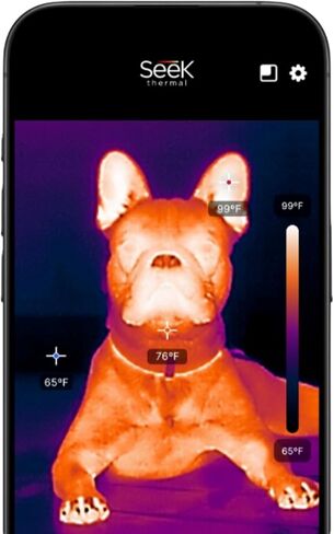 Seek Thermal - Nano 300 Thermal Camera for Apple iOS with USB-C Connector, iPhone Thermal Camera, High Resolution 320 X 240 Thermal Imager, 25hz Imaging Frame Rate, -4°F~626°F, iPhone 15 & 16 in Kuwait