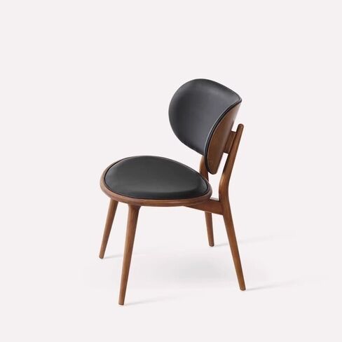 Office Chair Scandinavian Dining Chair Modern Simple Backrest Chair Soft Package Leisure Living Room Household Dining Room Chair Logs Home Office Desk Chairs in Saudi Arabia