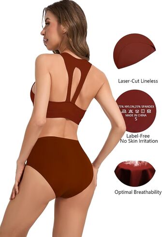 Womens Underwear Seamless Full Coverage High Waisted Panties No Show Briefs Pack of 6 in Saudi Arabia