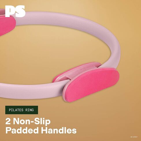 حلقة بيلاتيس popsugar (15 بوصة الوردي/التوت ، 1 رطل) ، حلقة اللياقة البدنية سحرية ثنائية السحر لمقاومة إضافية ، نغمة ، نحت وتقوية العضلات ، دائرة حلقة بيلاتيس للتمديد والتمارين الرياضية المنزلية in Kuwait