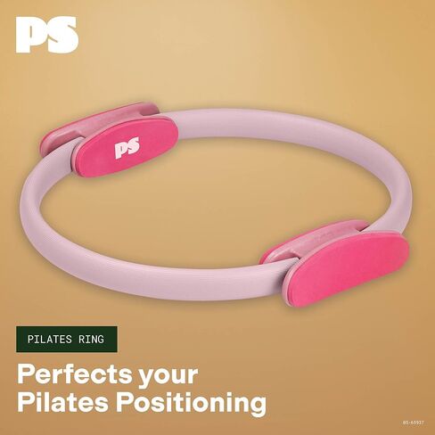 حلقة بيلاتيس popsugar (15 بوصة الوردي/التوت ، 1 رطل) ، حلقة اللياقة البدنية سحرية ثنائية السحر لمقاومة إضافية ، نغمة ، نحت وتقوية العضلات ، دائرة حلقة بيلاتيس للتمديد والتمارين الرياضية المنزلية in Kuwait