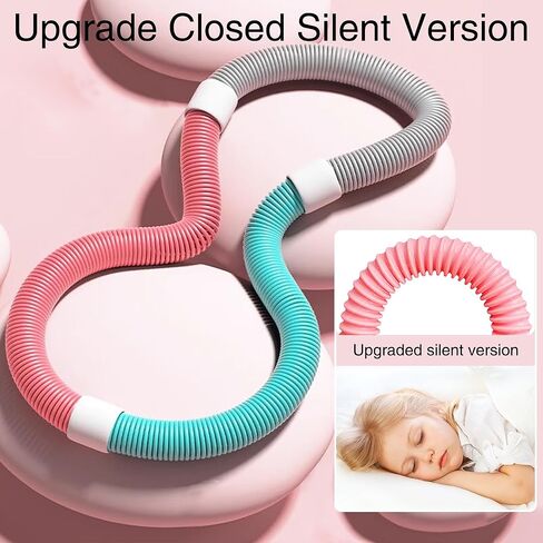 طوق هولا ناعم مرجح للبالغين ، 3 رطل قابلة للطي للمنزل والسفر ، طوق للياقة التخسيس المحمولة لفقدان الوزن ، والتصميم الصديق للخصر ، ونسخة صامتة مغلقة ترقية in Kuwait