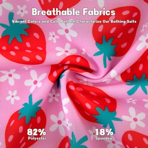 Belovance Girls Swimsuits One Piece Bathing Suit Crossback Straps Cute Toddler Kids Pool Beach Swimwear Quick Dry 4-12 Years in Kuwait