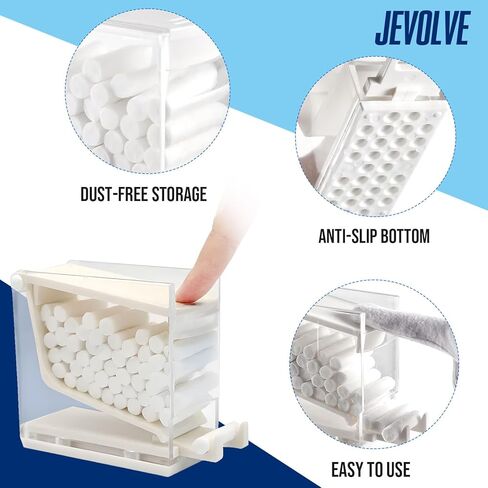 1 PC موزع لفة القطن الأزرق من Jevolve | طبقة طب الأسنان نوع قوائم القطن موزع مع مقسم صحي | مثالي للعيادات المهنية والمنزل والاستخدام المكتبي in Saudi Arabia