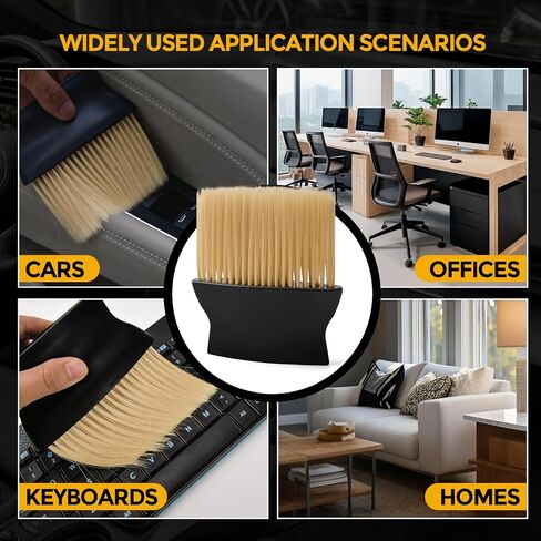 Car Interior Detailing Brush - Soft Bristle Car Interior Cleaning Brush with Handle, Auto Detailing Brushes Dusting Car Accessories for Dashboard, AC Vents, Leather, Keyboard, Scratch-Free in Saudi Arabia