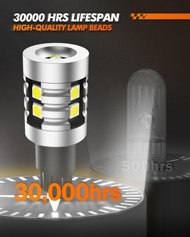SEALIGHT 7443 LED Bulb White, Super Bright 7441 7444 T20 992 W21W LED Bulb for Backup Reverse Tail Brake Parking Lights, Pack of 2 in Saudi Arabia