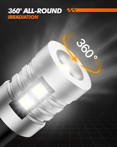 SEALIGHT 7443 LED Bulb White, Super Bright 7441 7444 T20 992 W21W LED Bulb for Backup Reverse Tail Brake Parking Lights, Pack of 2 in Saudi Arabia